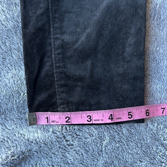 Loft Velvet Pants 5 Pocket Style in Black Size 26 EUC - Picture 7 of 7